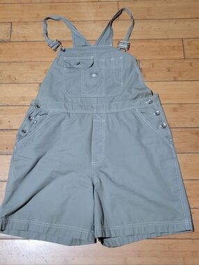 Vintage Old Navy Women's XL Olive Overall Shorts